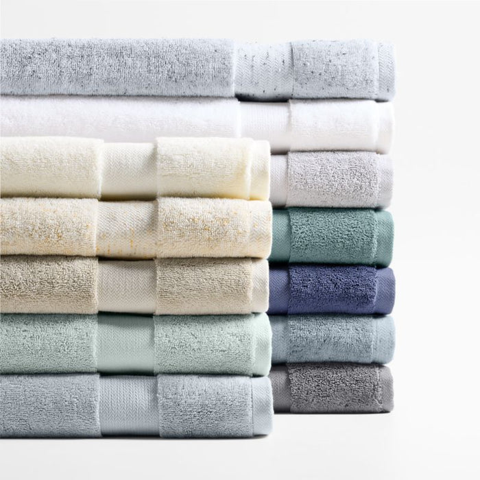 Organic Turkish Cotton Grey Fleck Bath Sheet