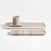 Tuscan Small Beige Marble Square Tray