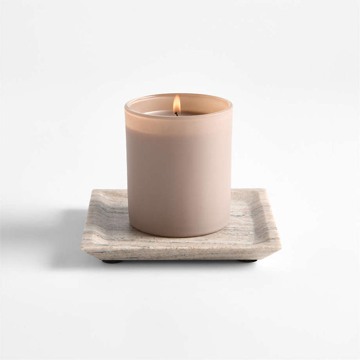 Tuscan Small Beige Marble Square Tray