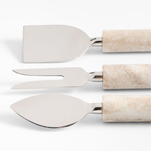Tuscan Kitchen Marble Cheese Knives, Set of 3