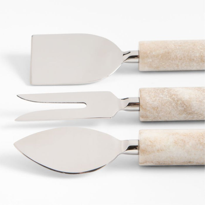 Tuscan Kitchen Marble Cheese Knives, Set of 3