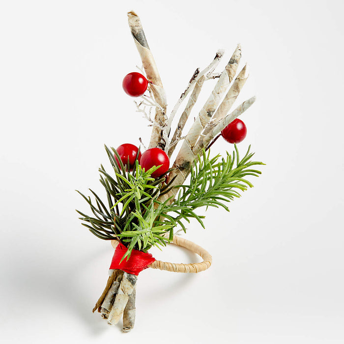 Holiday Twig Berry Napkin Ring