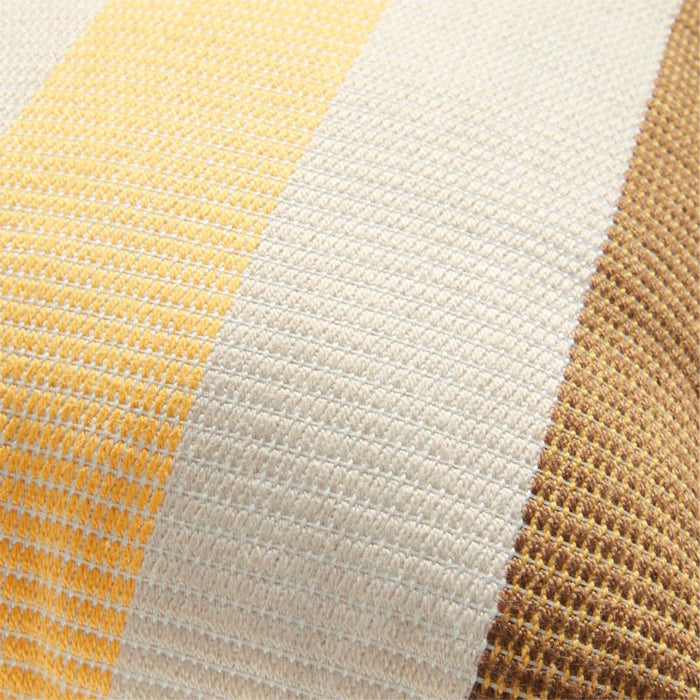 Tonal Textured Stripes 22"x15" Mustard Yellow Indoor/Outdoor Throw Pillow