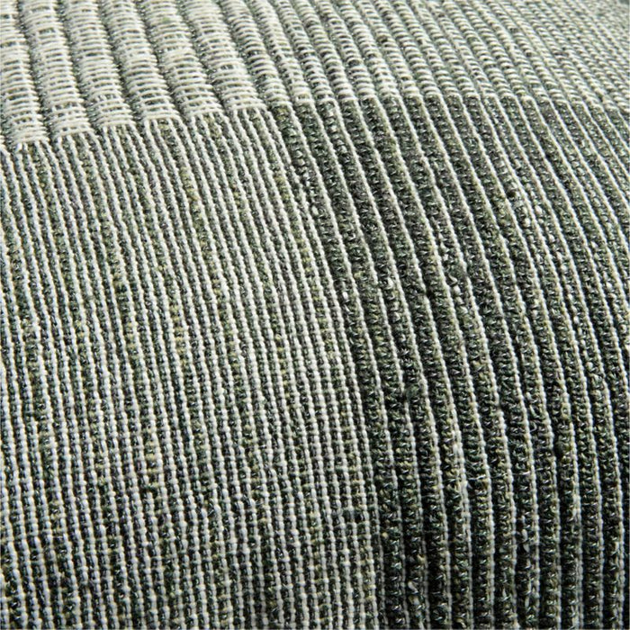 Textured Woven Stripes 20"x20" Juniper Green Indoor/Outdoor Throw Pillow