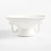 Vale White Fiberstone Footed Decorative Bowl