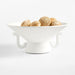 Vale White Fiberstone Footed Decorative Bowl