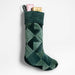 Velvet Heritage Green Christmas Stocking