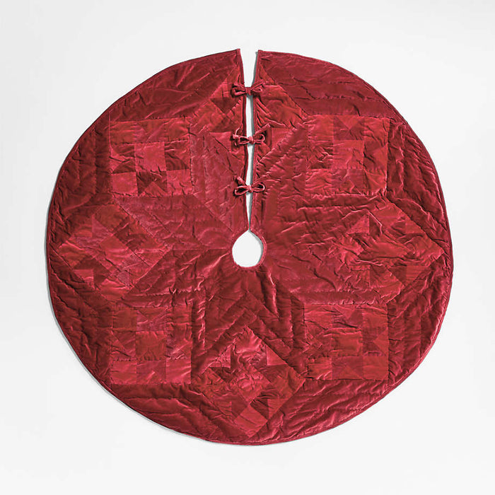 Red Velvet Heritage Christmas Tree Skirt