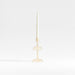 Venezia Small Champagne Yellow Glass Taper Candle Holder
