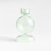 Venezia Large Smoke Green Glass Tealight Candle Holder