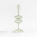 Venezia Medium Smoke Green Glass Taper Candle Holder