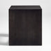 Vernon Ebonized Wood Side Table with Drawer