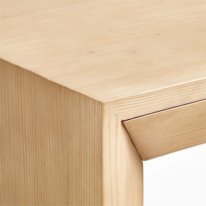 Vernon Natural Wood Side Table with Drawer