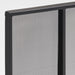 Black Vertical Fireplace Screen