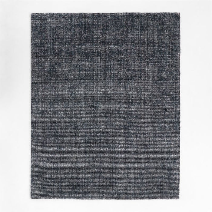 Vienne Performance Wool Handwoven Navy Blue Area Rug 8'x10'