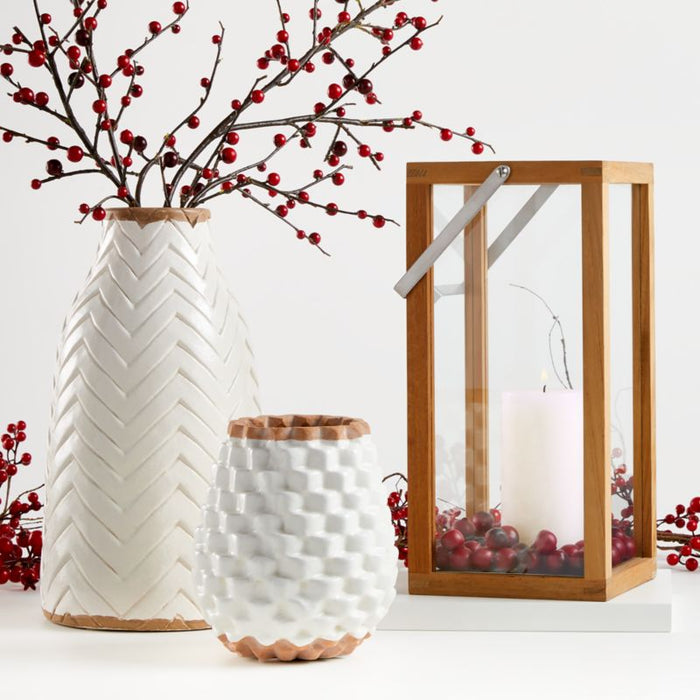 White Pillar Candle 6"x16"