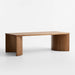 Virage 96" Curved Warm Brown Oak Wood Dining Table