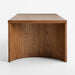 Virage 96" Curved Warm Brown Oak Wood Dining Table