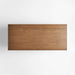 Virage 96" Curved Warm Brown Oak Wood Dining Table