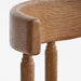 Virage Warm Brown Oak Wood Curved Dining Chair