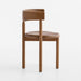 Virage Warm Brown Oak Wood Curved Dining Chair