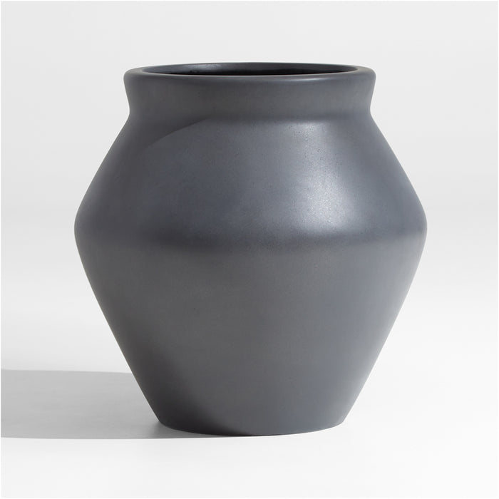 Wabi Medium Slate Fiberstone Planter by Leanne Ford