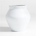 Wabi Medium White Fiberstone Planter by Leanne Ford