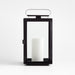 Walker Black Metal Outdoor Lantern 17.75"