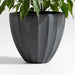 Warren Small Black Ficonstone Outdoor Planter 15.7"