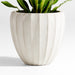 Warren Medium Warm White Ficonstone Outdoor Planter 20.1"