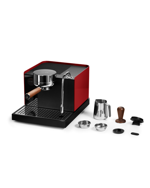 Fellow Espresso Series 1, Cherry Red + Walnut, 220V