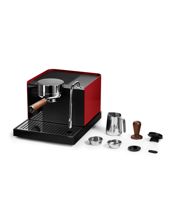 Fellow Espresso Series 1, Cherry Red + Walnut, 220V