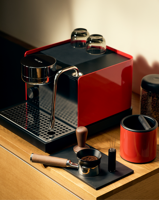 Fellow Espresso Series 1, Cherry Red + Walnut, 220V
