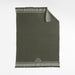 Weekend Burnt Green Organic Cotton 70"x55" Throw Blanket