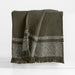 Weekend Burnt Green Organic Cotton 70"x55" Throw Blanket