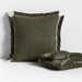 Weekend Burnt Green Organic Cotton 70"x55" Throw Blanket