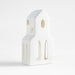 White Ceramic Holiday Bell Tower