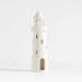 White Ceramic Holiday Lighthouse
