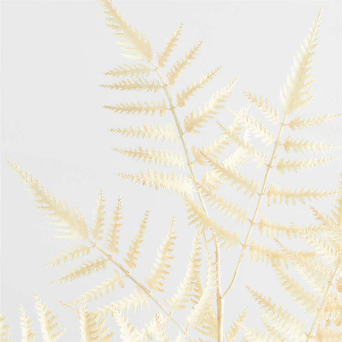 Faux White Fern Leaf Stem