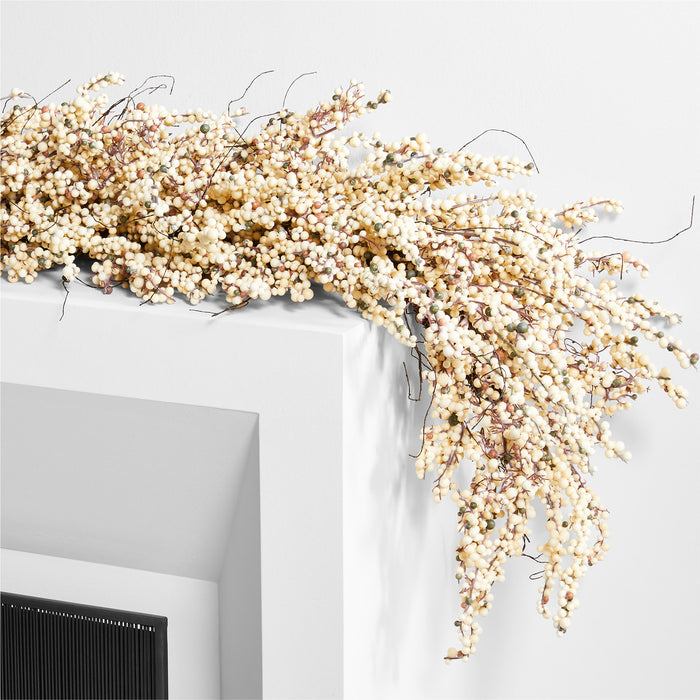 Faux White Mini Berry Garland