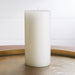 4"x8" White Pillar Candle