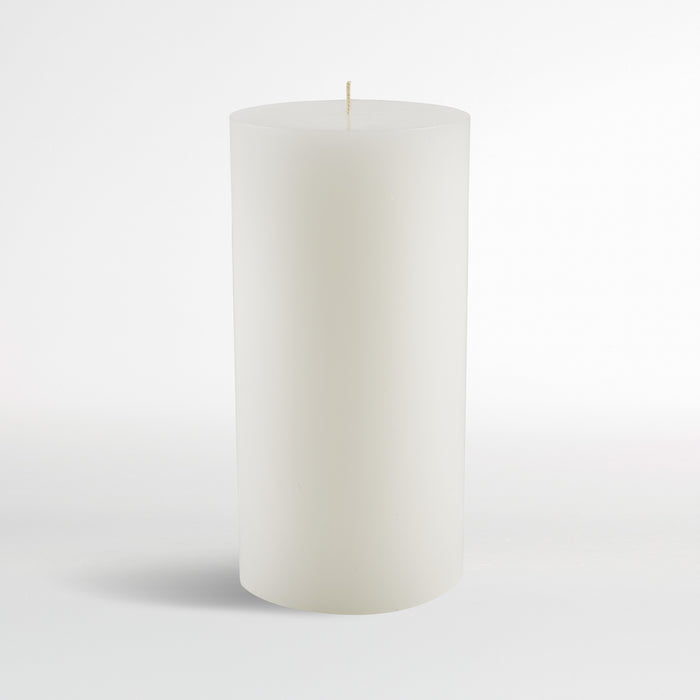 4"x8" White Pillar Candle