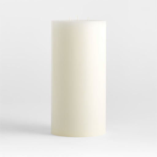 6"x12" White Pillar Candle
