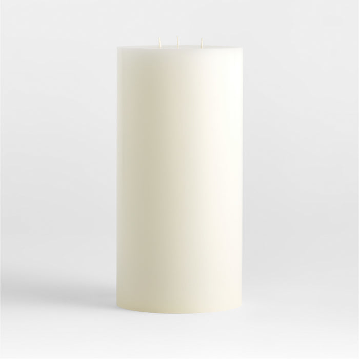 6"x12" White Pillar Candle