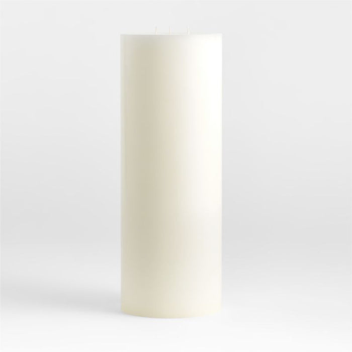 White Pillar Candle 6"x16"