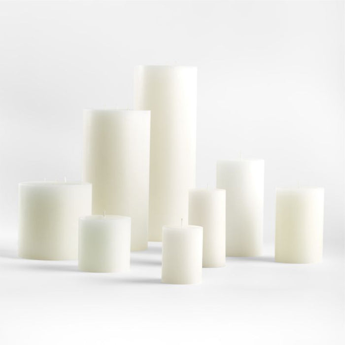 White Pillar Candle 6"x16"