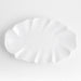 White Ruffle 22" Earthenware X-Large Platter