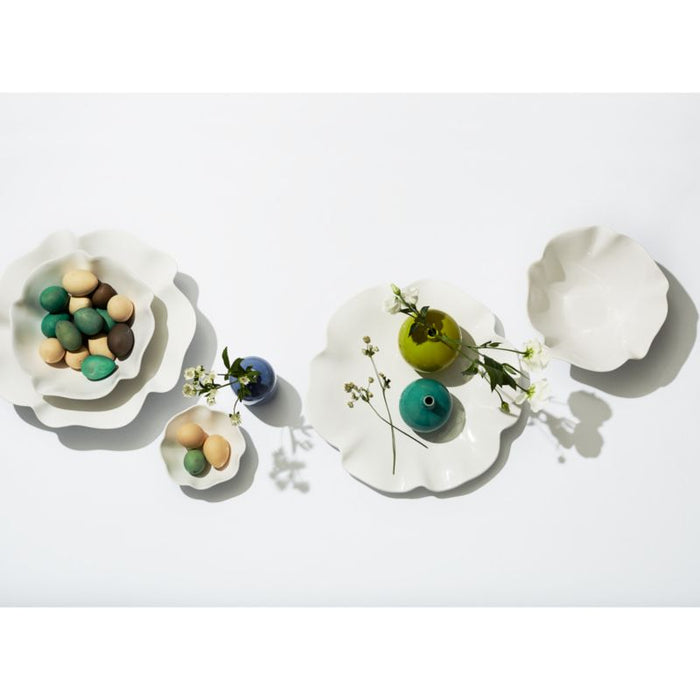 White Ruffle 16" Platter