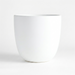 Willis 13.5" x 15.75" Medium White Ceramic Planter