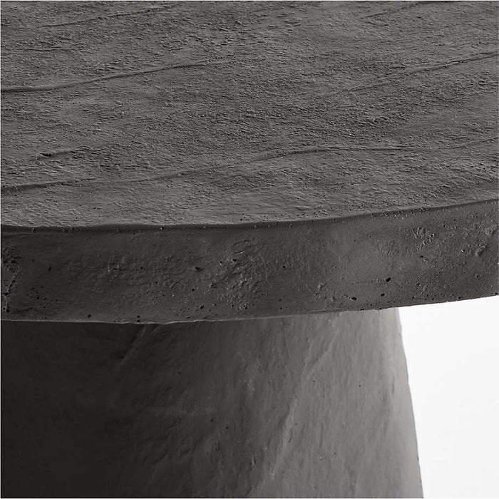 Willy 32" Charcoal Round Pedestal Dining Table by Leanne Ford